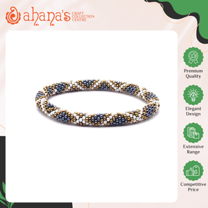 Highest Quality Wholesale Supply Nepal Made Unique Design New Stylish Women's Trendy Crochet Work Glass <b>Beads</b> <b>Bracelets</b> for Sale - Product Image 2