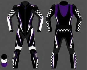 Combinaison de moto en cuir imprimé pour course, certifiée CE UKCA, cuir de vachette + cuir de kangourou, hiver, 1 pièce ou 2 pièces, classement AAA - Product Image 1