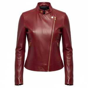 Chaqueta de Piel de Oveja para Mujer, Moda Casual de Invierno, Material de Piel Auténtica, Diseño Moderno, Ropa Urbana, para Viajes y Uso Diario, Impermeable - Product Image 1