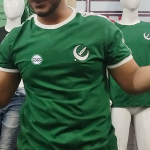 เสื้อยืดคอกลมทรงสลิมฟิต แห้งเร็ว ผลิตจากโพลีเอสเตอร์/คอตตอน สำหรับผู้ใหญ่ ใส่ได้ทั้งชายและหญิง - Product Image 5