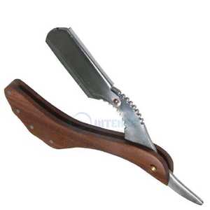 Maquinilla de afeitar de doble hoja de cara profesional de alta precisión, instrumento de belleza, herramienta de aseo de peluquero de acero inoxidable, venta al por mayor - Product Image 4