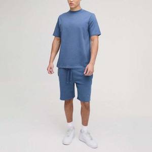 Ensemble décontracté pour homme, dernier design d'été - T-shirt à manches courtes et short, ensemble 100% coton, ensemble court pour homme - Product Image 3