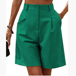 Shorts Casuales de Verano para Mujer, Ligeros, Transpirables, de Cintura Alta, Ajustados, de Secado Rápido, con Cintura Elástica de Nailon y Spandex - Product Image 6