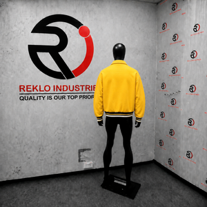 Blouson bomber jaune moderne, couleur unie, fermeture éclair, col rabattu, style décontracté, matière polyester, vêtement d'automne, style streetwear - Product Image 4