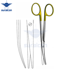 Tijeras Quirúrgicas de Carburo de Tungsteno TC Gold, Curvas y Delgadas, de 16 cm (6-1/4 Pulgadas), Marca Lexer Fino, de Acero Inoxidable - Product Image 6