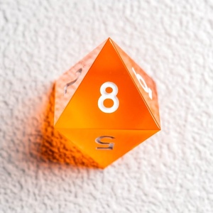 Handmade Blue Resin D20 Gaming <b>Dice</b> Set Sharp Edges Custom <b>Polyhedral</b> <b>Dice</b> for RPG Games - Product Image 3