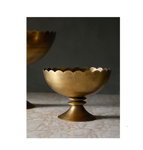 Premium handmade brass serving bowl decorative kitchenware elegant dining centerpiece durable metal <b>utensil</b> for home use - Product Image 1