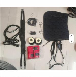 Silla de Montar Inglesa Ajustable de Cuero Genuino con Accesorios de Plástico y Madera para Deportes Ecuestres, Exportación - Product Image 2