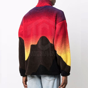 Soft Casual Winter <b>Men's</b> <b>Sherpa</b> <b>Jacket</b> with Front Logo Customized Design High Quality Breathable Knitted Fabric for Modern Wear - Product Image 6