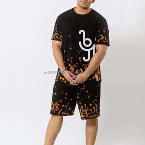 2024 New Summer Men Set Sporting Suit Short Sleeve Wholesale Custom Made <b>T</b> Shirt and Shorts Two Piece, Twin Set - Product Image 6