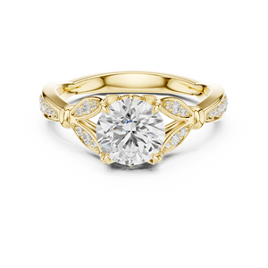 แหวนแต่งงานแฟชั่นดีไซน์เนอร์จาก Aries Jewel ทองคำขาว 14K VS1 สี E เพชรทรงกลม 1.50 กะรัต เพชรเพาะเลี้ยงในห้องปฏิบัติการ IGI แหวนหมั้น - Product Image 5