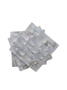 Juego de posavasos y platos de té de nácar artesanal moderno Juego de servicio de lujo hecho a mano para el hogar, la Oficina y ocasiones especiales - Product Image 5