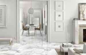 Carreaux de céramique de qualité supérieure, design Iris, 600x1200 mm, carrelage en porcelaine brillant, revêtement mural décoratif pour projet de hall d'hôtel - Product Image 3