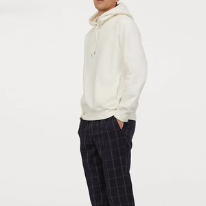 Sweat à capuche essentiel pour homme en molleton de coton uni avec poche kangourou, capuche réglable, style streetwear décontracté, vêtement de superposition - Product Image 2