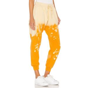 Soleil délavé plat devant 100% coton pantalons de survêtement cordon taille polaire Joggers Vintage hiver Logo décoration Streetwear Gym utilisation - Product Image 1