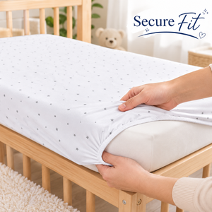 Organic Cotton Custom Crib Sheet Bedding | Private Label Nursery Fitted Mattress Cover Soft Breathable Baby Sheet Set OEM Supply - Product Image 3