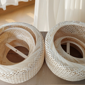 โคมไฟผักตบชวาทำด้วยมือเป็นมิตรต่อสิ่งแวดล้อมสำหรับตกแต่งห้องรับแขกพื้นที่รับประทานอาหารโรงแรม - Product Image 2