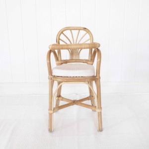 Rattan <b>play</b> high chair pretend highchair <b>doll</b> feeding chairs eco friendly toys for the child - Product Image 2