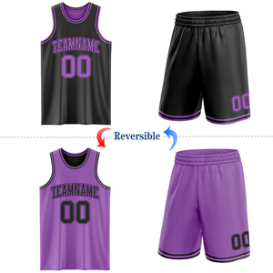 Maillot de basket-ball réversible pour équipe professionnelle, vêtements de sport personnalisés - Product Image 2