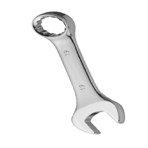Clé à molette industrielle courte, combinée à ouverture et à anneau, de type elliptique, robuste - Product Image 3