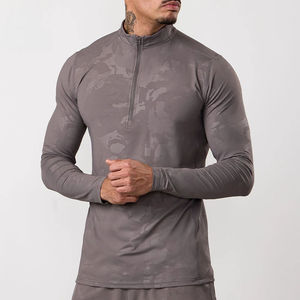 OEM Service High Quality Customized Logo Lightweight Men <b>Compression</b> <b>Shirts</b> Regular Fit Solid Pattern Eco-Friendly Breathable - Product Image 1