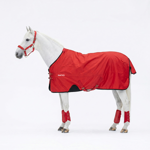Fournitures équestres, couverture légère pour cheval, imperméable, couverture d'extérieur respirante, bâche de pluie pour chevaux avec sangles pour les jambes - Product Image 1