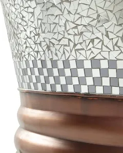 Bañera de cobre con mosaico de vidrio de la mejor calidad para baño, bañera de cobre personalizada de fabricante y proveedor indio - Product Image 2