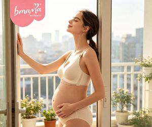 Soutien-gorge d'allaitement sans fil rafraîchissant pour la grossesse et l'allaitement, soutien-gorge de maternité sans couture avec ouverture frontale - Product Image 1