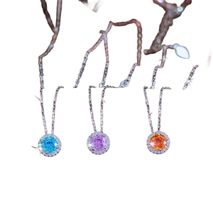 Collar de Plata 925 con Diamantes de Moissanita, Elegante y Moderno para Damas, Joyería de Lujo para Aniversarios, Uso Casual y Festivo - Product Image 4