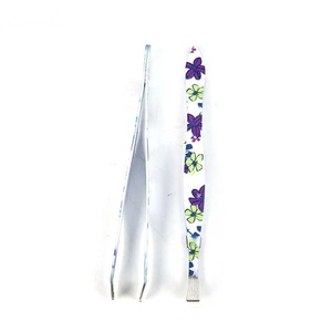 Pinzas para Cejas Clásicas con Diseño Floral S Network, Punta Inclinada, Acero Inoxidable, Diseño Duradero para un Acabado Preciso, Colores Personalizados - Product Image 6