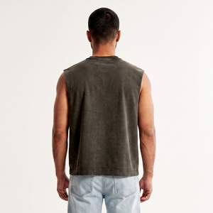 เสื้อกล้ามผู้ชายเสื้อคอตตอนผ้าโพลีเอสเตอร์หลากสี - Product Image 2