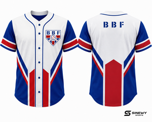 SINEWY SPORTS Baseball Jersey Unisex Short Sleeve Heat-Transfer Printed Moisture-Wicking Polyester Regular Fit Custom Team Name - Product Image 2