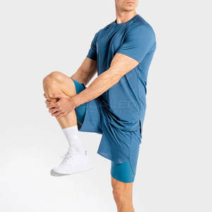 Camiseta Deportiva de Punto de Alta Calidad, Transpirable, Ecológica, de Secado Rápido, Corte Ajustado para Hombre, para Gimnasio, Entrenamiento, Running - Product Image 3