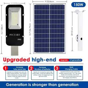 US Stock Integrated LED 150W <b>Solar</b> <b>Street</b> <b>Lights</b> New Design Outdoor Aluminum IP65 Waterproof Home Use 300W 500W Models Available - Product Image 6