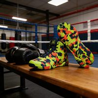 Chaussures de boxe haute performance Longheng, semelle légère, absorption des chocs pour l'entraînement sportif de kickboxing