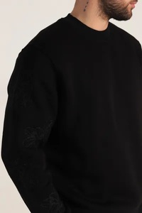 Sudadera con Capucha de Invierno para Hombre, Tejida, Gruesa, 320g, Forro Polar, Poliéster/Algodón, Antiencogimiento, Diseño de Calaveras Estampadas, Talla Grande - Product Image 4