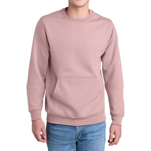 Sweat-shirt pour homme de qualité supérieure, couleur unie, col rond, style pull-over en coton mélangé, confort décontracté, toucher doux, sweat-shirt pour homme - Product Image 4
