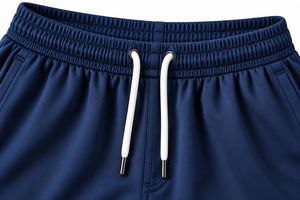 Shorts de sport pour homme personnalisés, bleu marine, séchage rapide, polyester, entraînement sportif, vêtements décontractés - Product Image 3