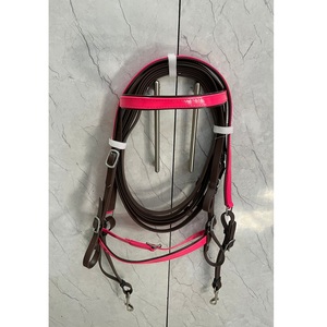 ชุดบังเหียนม้า LLT Brown (Biothene) PVC พร้อมสายรัดหน้าผากและสายรัดจมูก พร้อมสายบังเหียนเข้าชุด สวมใส่สบาย ทนทาน กันน้ำ มี 4 ขนาด - Product Image 1