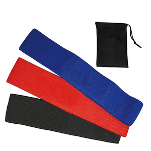 ชุดยางยืดออกกำลังกายแบบผ้าสีชมพูสำหรับโยคะและบริหารกล้ามเนื้อสะโพก ยี่ห้อ Private Label รุ่น Pull-Up แบบวงกลม - Product Image 4