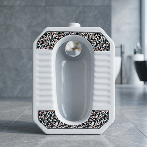Inodoro de Cerámica MD Orissa de Diseño Artístico, Tamaño Estándar Medio Profundo con Diseño Impreso - Product Image 6