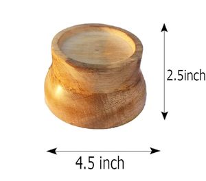 Juego de 4 Bloques Elevadores de Madera Artesanales para Muebles, Base de Elevación Resistente para Patas de Cama y Sofá, Acabado en Madera Natural - Product Image 2