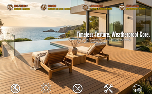 Fournisseur d'usine de terrasses en WPC, OEM ODM, couleurs personnalisées, planches de terrasse composites pour extérieur, commande en gros - Product Image 5