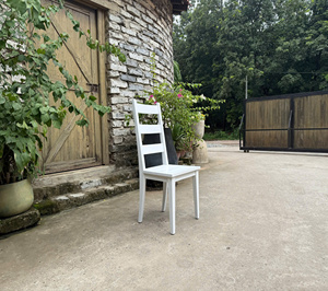 YUSHAN <b>Black</b> Solid Wood Ladder Back <b>Dining</b> <b>Chair</b> with Modern Design for <b>Dining</b> Room Seating Home Furniture Model YS-DC-08 - Product Image 1