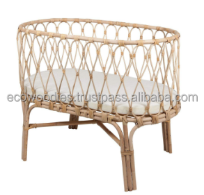 Lit de repos pour bébé en bambou et osier, doux et confortable, moderne, pour nouveau-nés et nourrissons, respectueux de l'environnement, accessoire de photographie pour la chambre - Product Image 3