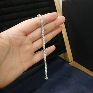 9k 14k <b>gold</b> custom lab diamond tennis chain bracelet lab grown diamond jewelry luxury bracelets women wedding bridal <b>bangle</b> - Product Image 4
