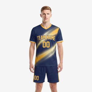 Maillot de football de qualité supérieure, ensembles de shorts de football personnalisés, maillot de football en polyester à séchage rapide, fabricant d'équipements sportifs, uniforme de football - Product Image 5