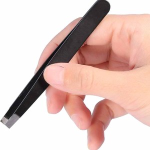Stainless Steel Slanted Tip Eyebrow Tweezers Reusable Makeup Hair <b>Removal</b> Shaping <b>Tool</b> for Home Salon - Product Image 6