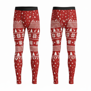 Leggings de compression multi-usages, haute résistance, design personnalisé, pour hommes, pour la course hivernale, pantalons de sport thermiques - Product Image 4