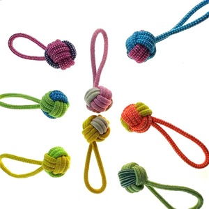 Jouet pour chien en corde de coton durable et non toxique pour nettoyer les dents, grand jouet à mâcher interactif pour chien - Product Image 1